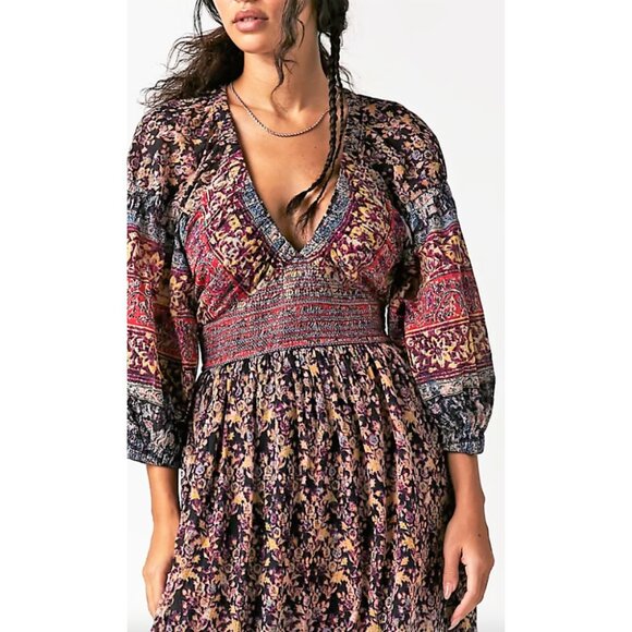 Free People Golden Hour Maxi Dress Size Medium - Picture 4 of 6